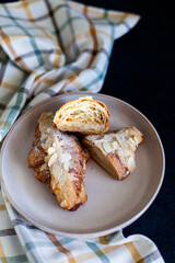 delicious sweet food flour products, the work of a professional bakery.