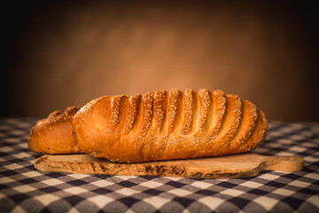 delicious sweet food flour products, the work of a professional bakery.