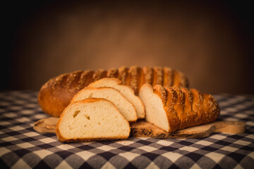 delicious sweet food flour products, the work of a professional bakery.
