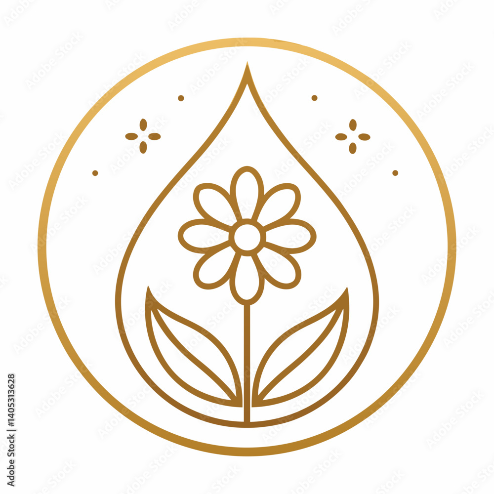 Poster create a minimalist skincare vector graphic with bold strokes. use a simple, clean design.