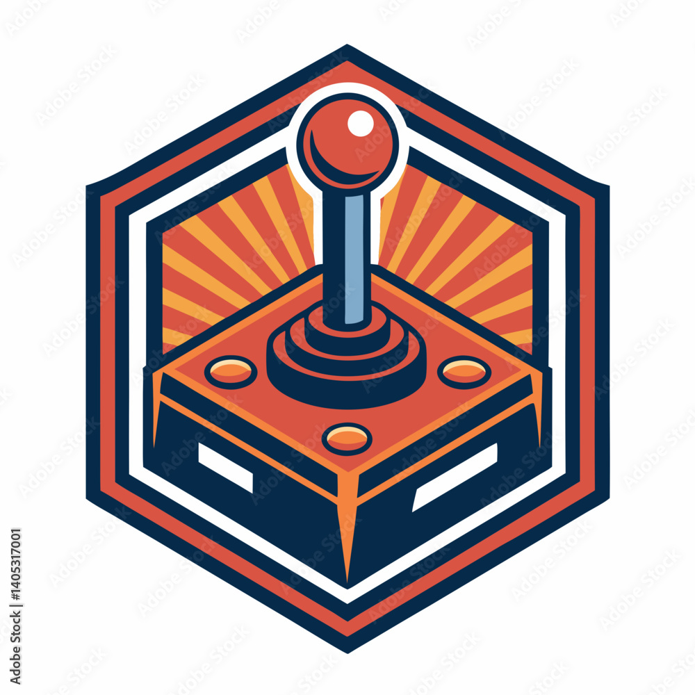 Poster create a bold, pixel-art style esports logo with vector strokes. the design should be striking and v
