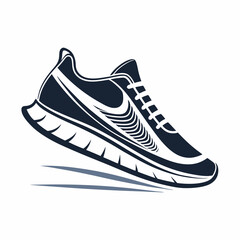 Design a vector logo for a sneaker brand featuring a bold stroke. © rian