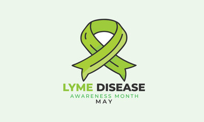 Lyme disease awareness month. background, banner, card, poster, template. Vector illustration