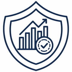 Design a vector logo for a tax advisor, featuring a bold, dark stroke.  Include a professional and modern aesthetic.