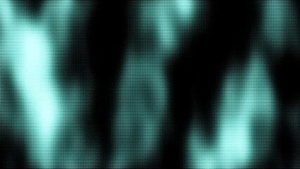 Abstract halftone background with circles. Pattern design elements with blue gradient. Digital flow particles. Cyber network connection background. Texture with noise effect. 3d rendering. - Powered by Adobe