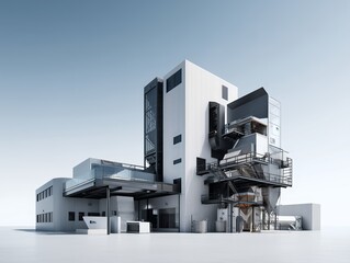 Usine de tri et de recyclage
