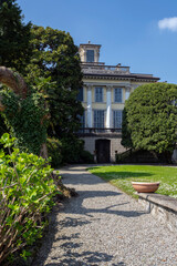 Obraz premium The picturesque villa along the shore of lake Como