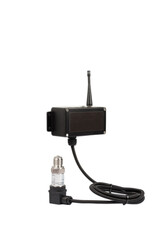 Modern electronic device on white background
