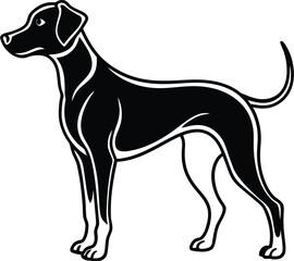 Dog silhouette vector designs 6