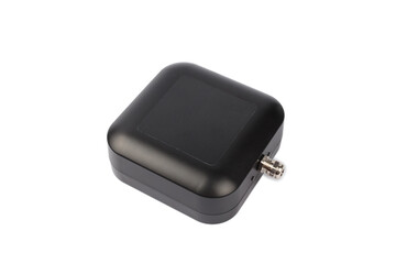 Modern electronic device on white background