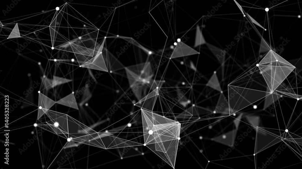 Poster cyber network connection structure. technology connect big data. science background. business futuri