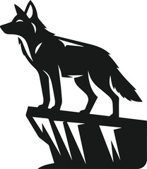 Coyote vector silhouette