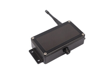 Modern electronic device on white background