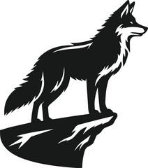 Coyote vector silhouette