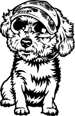 Maltese Lapdog Dog Breed - Pet Vector Cut file, Dog Silhouette Stencil - Cricut file