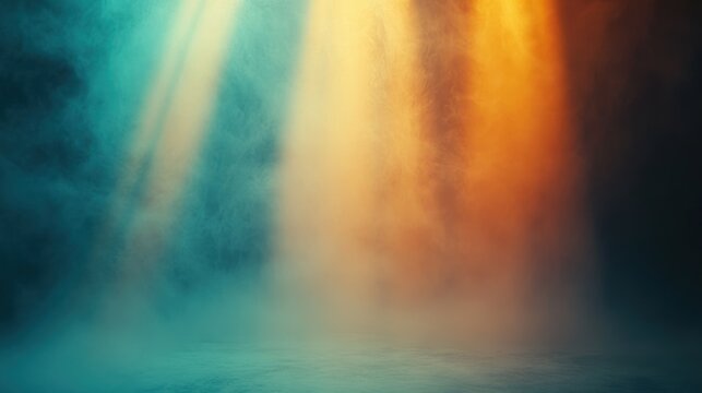 Smoky stage lighting