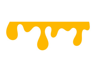 Melted cheese, cheese vector. cheese on white background. Flowing liquid isolated on white background. leak, splash, spilled liquid.