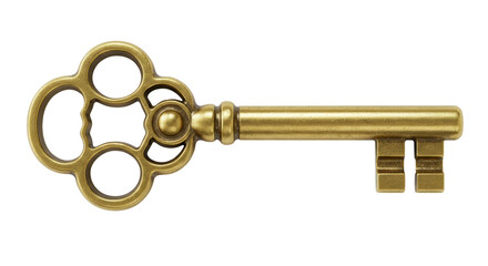 Isolated Antique Key