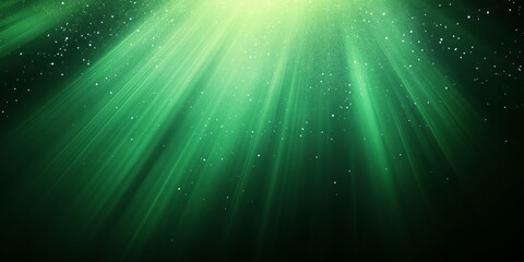 Fototapeta premium Green gradient background grainy glowing light and dark backdrop noise texture effect banner header design copy space