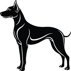 Obraz premium Dog silhouette vector designs 12