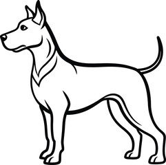 Dog silhouette vector designs 13