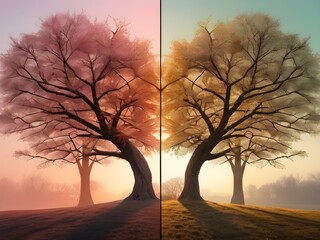 reflection of a tree