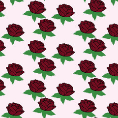 seamless background with roses