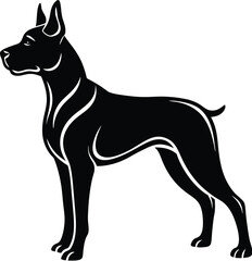 Dog silhouette vector designs 17