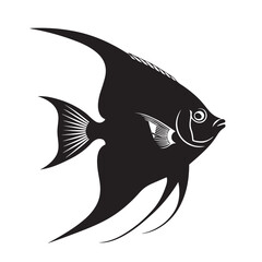 A Angelfish vector silhouette 