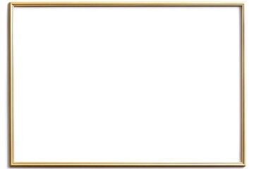 Empty gold picture frame
