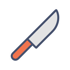 Kitchen Knife Icon &ndash; Food Preparation and Culinary Symbol