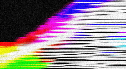 Retro VHS background. Glitch art scan line background. TV scan line monitor for old technology concept. Glitch camera effect. 