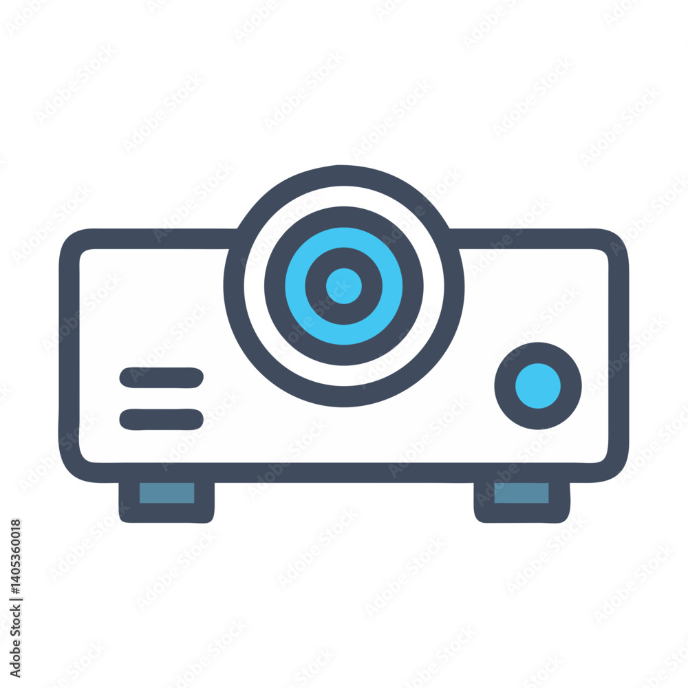Poster Projector Icon – Visual Presentation and Display Symbol