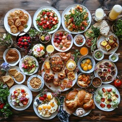 Fototapeta premium Bountiful Breakfast Spread (1)