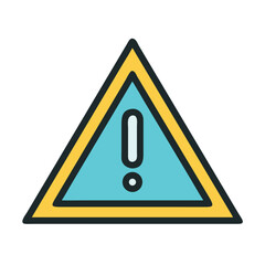 Warning Sign Icon &ndash; Hazard and Safety Alert Symbol