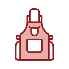 Obraz premium Work Apron Icon – Personal Protective Gear Symbol