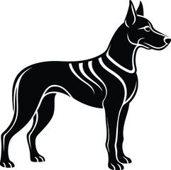 Dog silhouette vector designs 20