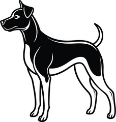 Dog silhouette vector designs 21