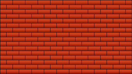 Red Background Brick Landscape Vector