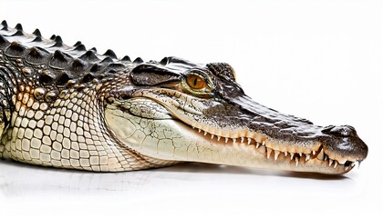 Fototapeta premium Crocodile isolated on white