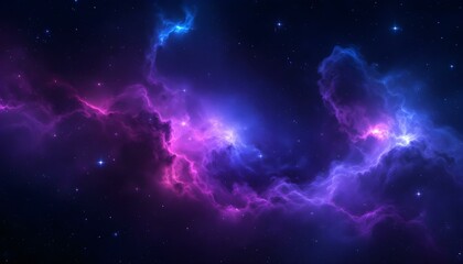 Fototapeta premium A stunning view of nebulae and countless stars filling the vast, colorful space.