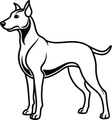 Dog silhouette vector designs 24