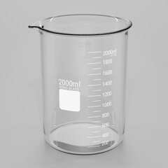 Lab glass - Borosilicate 2000ml heat resistant beaker