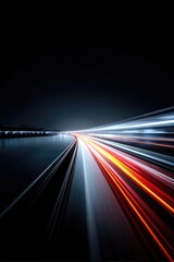 Fast-paced Formula One vehicles speed through a nighttime circuit, producing mesmerizing streaks of light in this impressive 3D visualization.