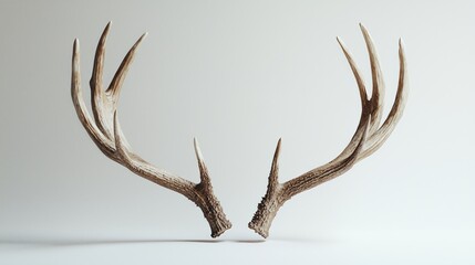 Elegant deer antlers, minimalist style