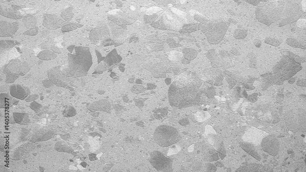 Poster gray abstract textured stone background with many small stones on it. stones are scattered all over 