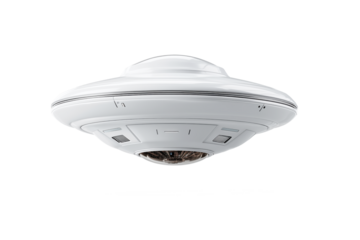 isolated cut out ufo on transparent background