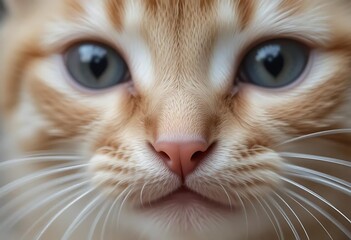Heart-Eyed Kitten Close-Up: A Tender, Soft Portrait