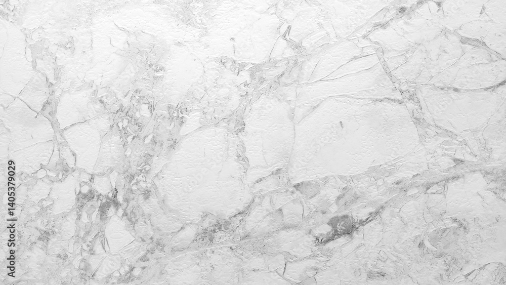 Poster white marble wall with some cracks. the wall is very smooth and shiny. white abstract natural backgr