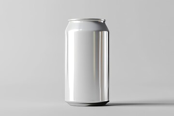 16 oz.  500ml Aluminium Can Mockup - One Can. Blank Label.  3D Illustration